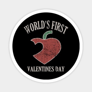 Funny Vintage World's First Valentines Day Magnet